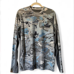 Under Armour ISO-Chill Camo Fishing Performance Shirt Size M